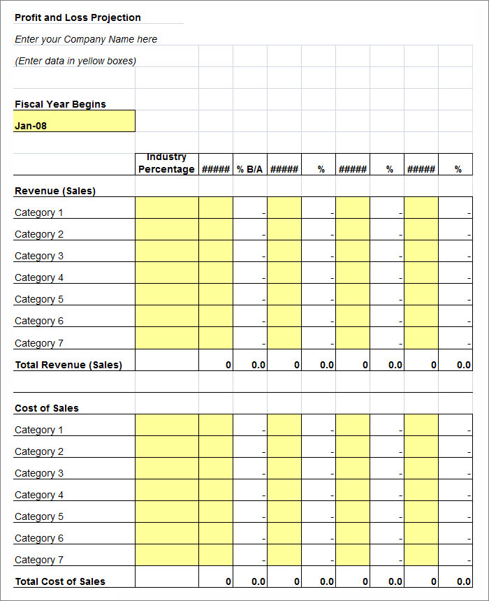 Excel Income Statement Template | Inzare : Inzare