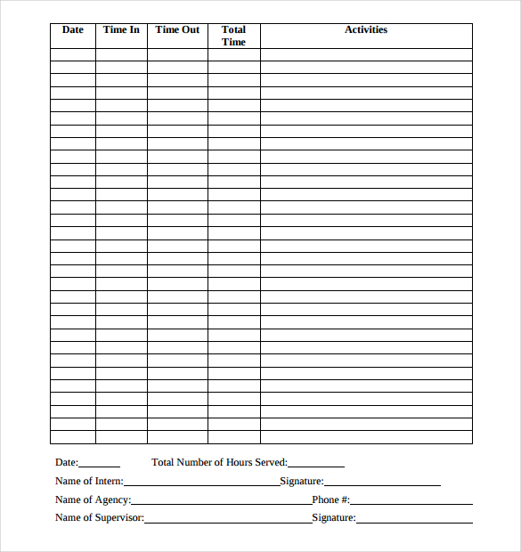 32 Simple Timesheet Templates Free Sample Example Format Simple 