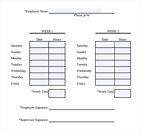 Simple Time Sheets 32 Simple Timesheet Templates Free Sample 