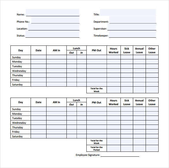 32+ Simple Timesheet Templates – Free Sample, Example Format 