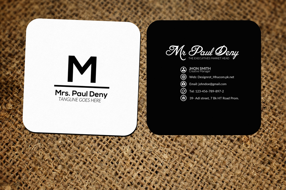 10 Mini Social Media Business Cards Bundle by Designhub 
