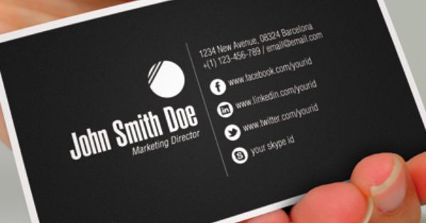 Social Media Business Cards Lilbib Business Cards With Social 