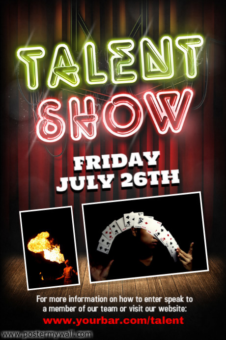 Flyer Templates For Talent Show Template PosterMyWall – Ianswer