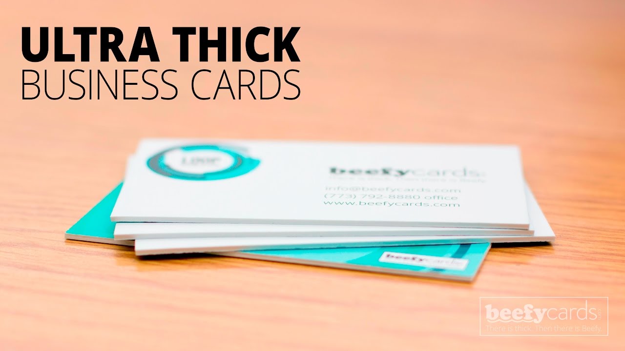 Ultra Thick Business Cards   Beefy Cards   YouTube