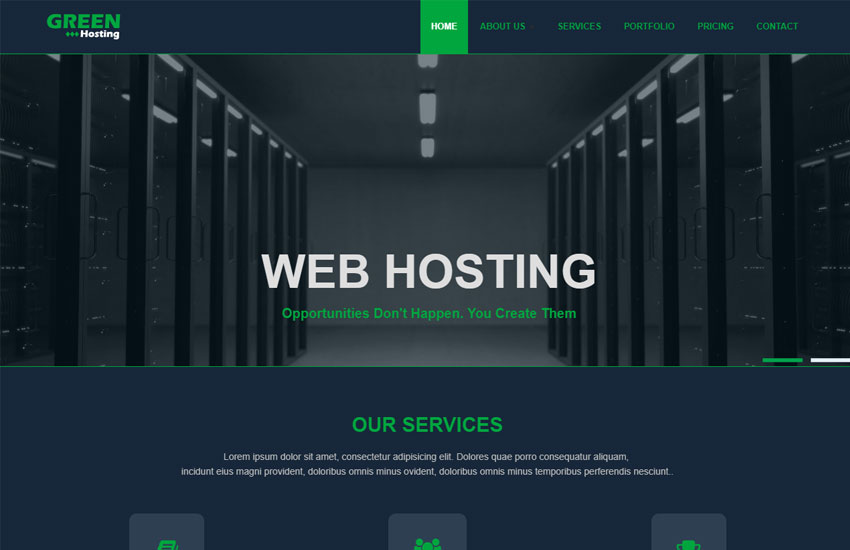 Impressive Free Web Hosting Templates   WebThemez