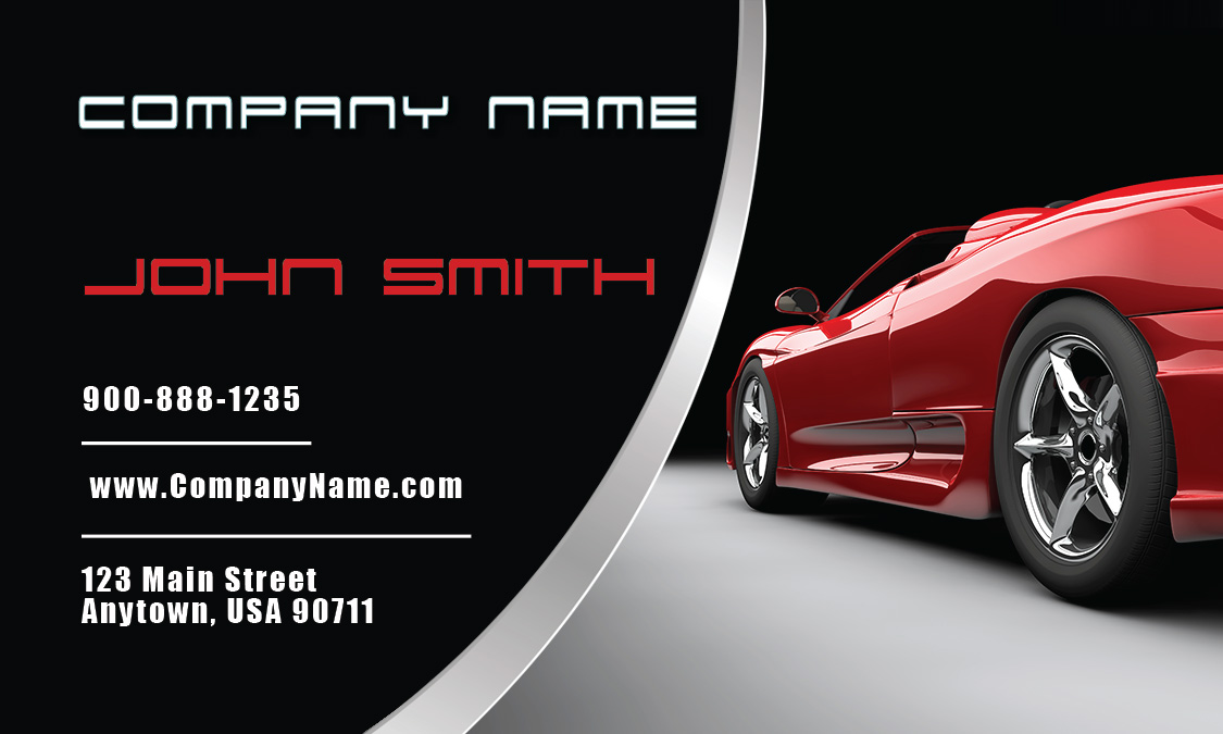 car name card design business cards for car salesman car dealer 