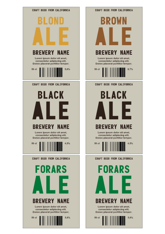 Beer label template | Make your own beer labels