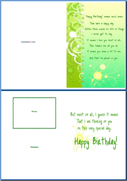 Free Greeting Card Template   Download Word & Publisher Templates
