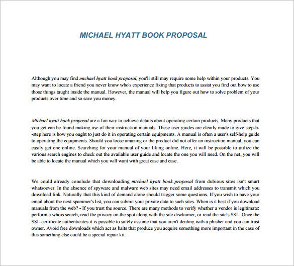 Template For Book Proposal | one piece