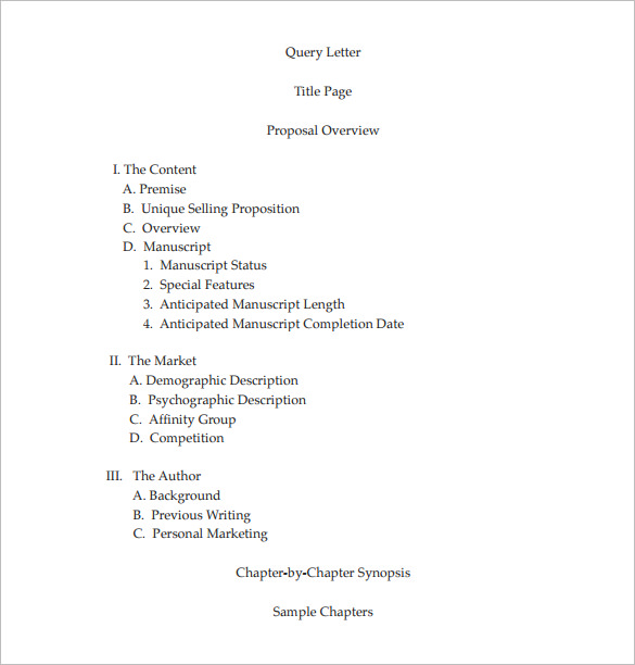 Book Proposal Template   14+ Free Word, Excel, PDF Format Download 