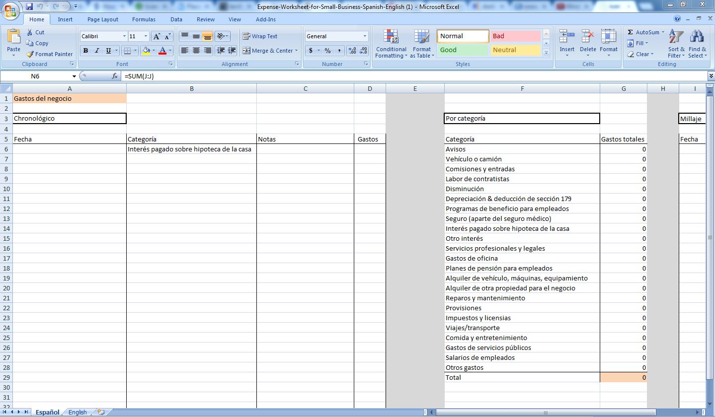 Business expenses tracker small expense tracking spreadsheet 