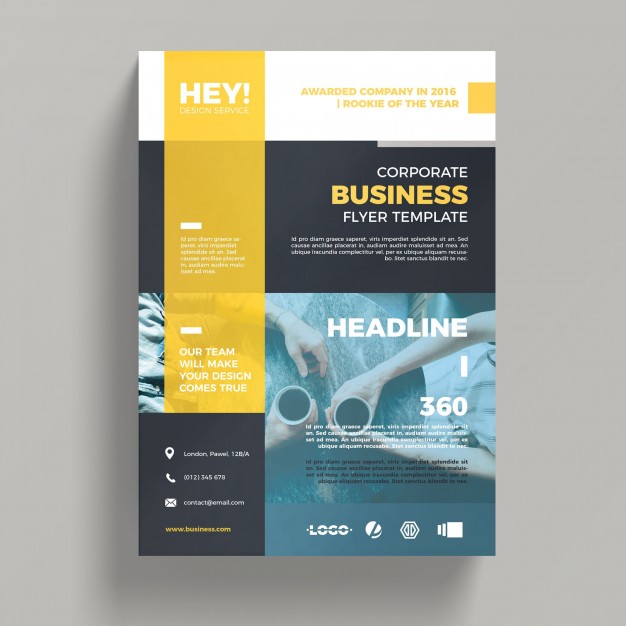 Creative corporate business flyer template PSD file | Free Download