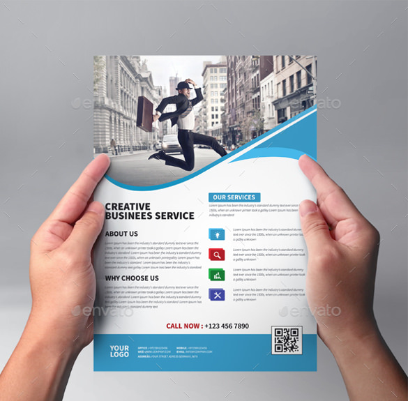Abstract Business Flyer Template Vector | Free Download