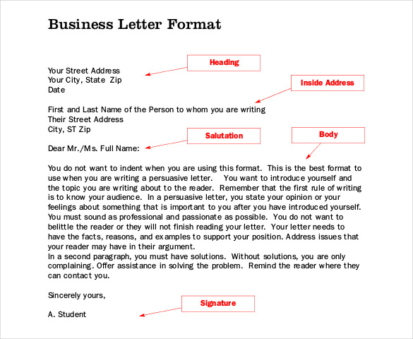 The sample Business Letter Format ideas that are found here are 