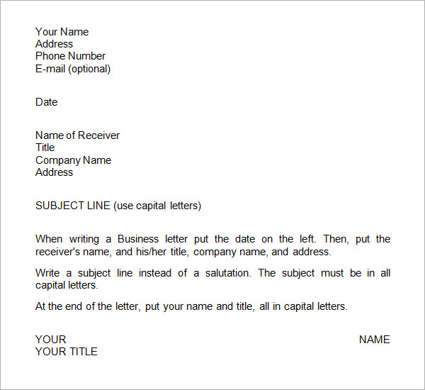 28+ Business Letter Templates   PDF, DOC, PSD, InDesign | Free 
