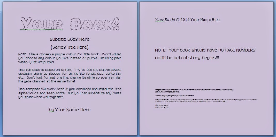 Free Children's Book Template Signup ~ Write Kids' Books! | Write 