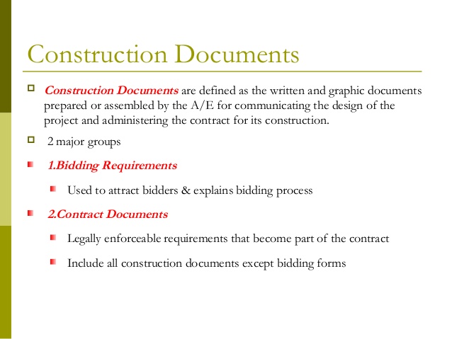 Preparing Contract (Tender) Documents for Construction Projects