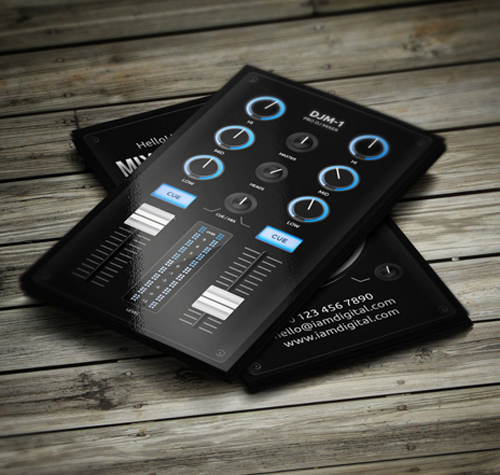 Amazing DJ Business Cards PSD Templates | Design | Graphic Design 
