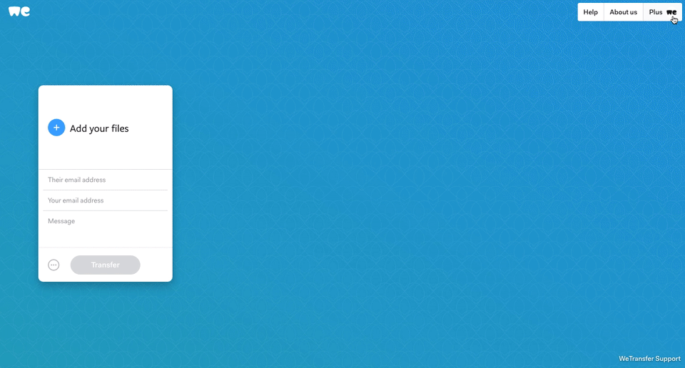 Set up a background for your emails – WeTransfer Support