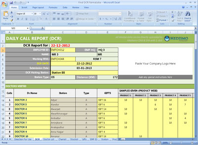 FREE! Daily Reporting format Excel based Reporting system