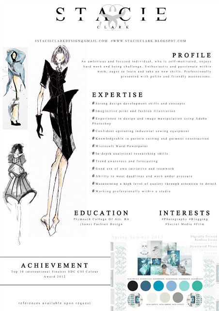 Fashion CV example and how it was created http://stacieclark 