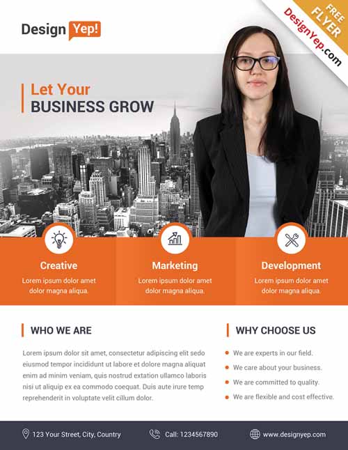 FreePSDFlyer | Download Corporate Business Free Flyer PSD Template