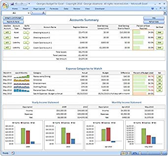 Amazon.com: Excel Budget Software and Checkbook Register 