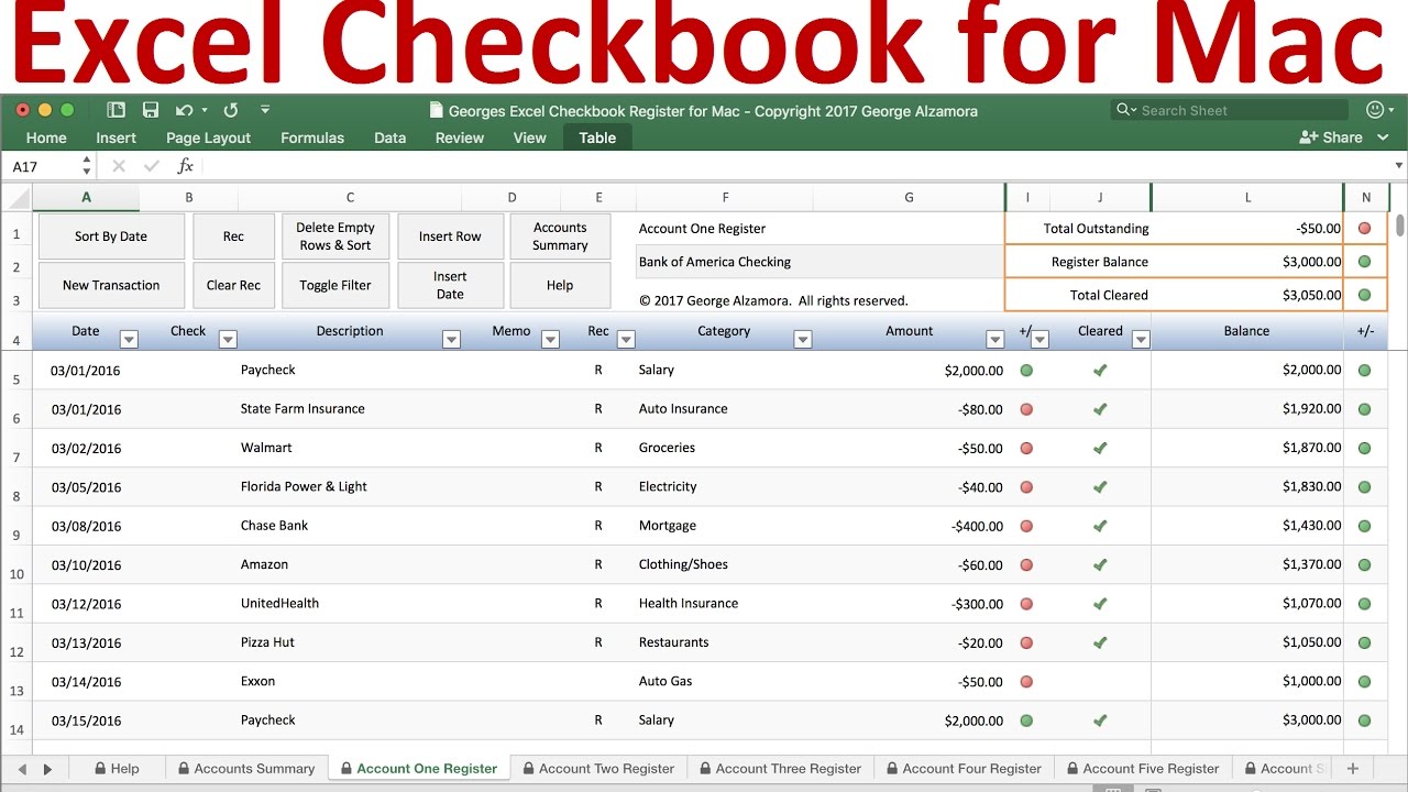 Free Checkbook Register   Resume Template Sample