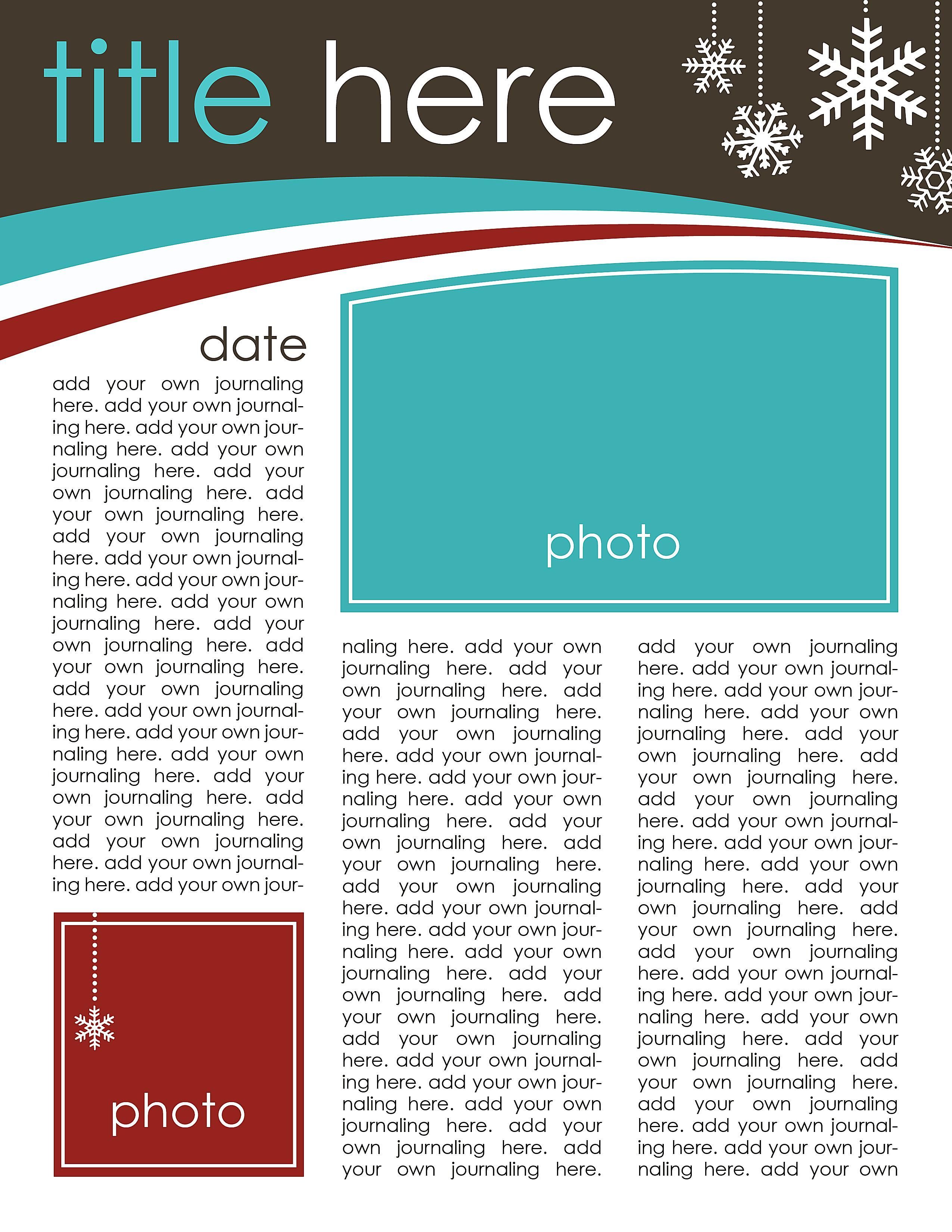 5 Free Christmas Newsletter Templates for Church   Sharefaith Magazine