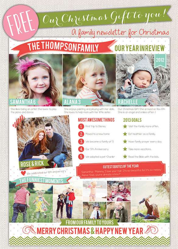 17+ Christmas Newsletter Templates – Free PSD, EPS, Ai, Word 