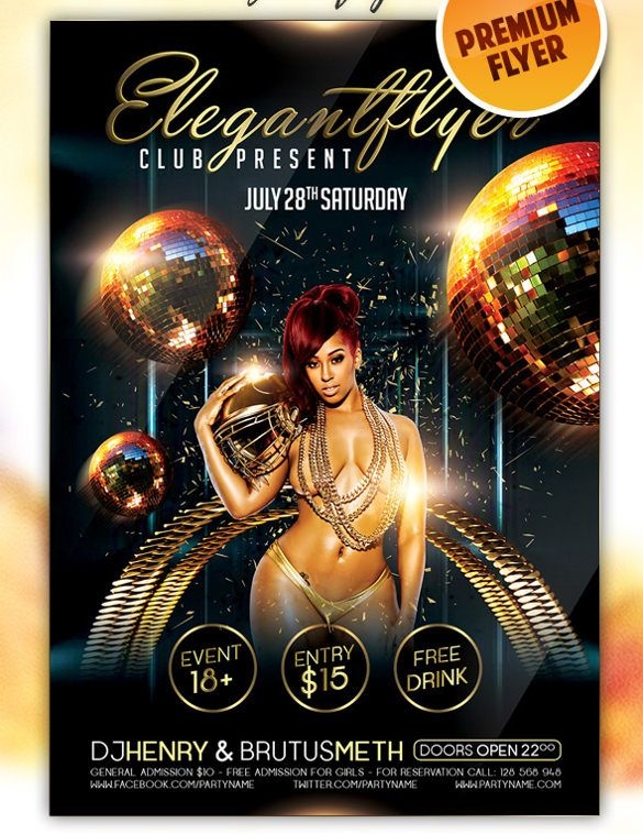 Club Party Flyer Templates Free Nightclub Flyer Designs pertaining 
