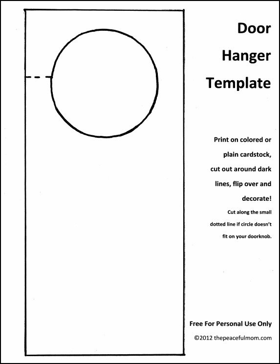 door hanger template psd   Into.anysearch.co