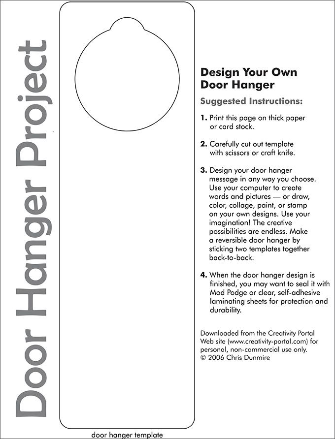 door hanger template psd   Into.anysearch.co