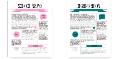 Monthly Class Newsletter Template Editable Entire Year Bundle Free 
