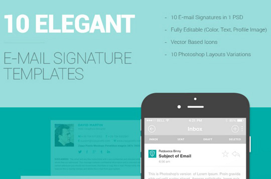 Email Signature Template Freebie   Download Photoshop Resource 