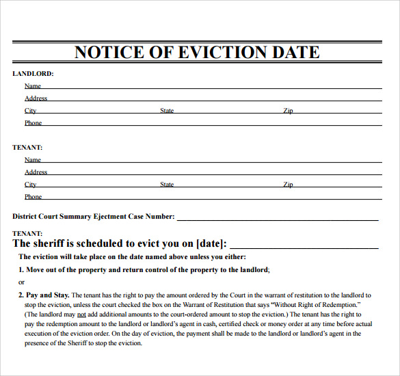 37+ Eviction Notice Templates   DOC, PDF | Free & Premium Templates