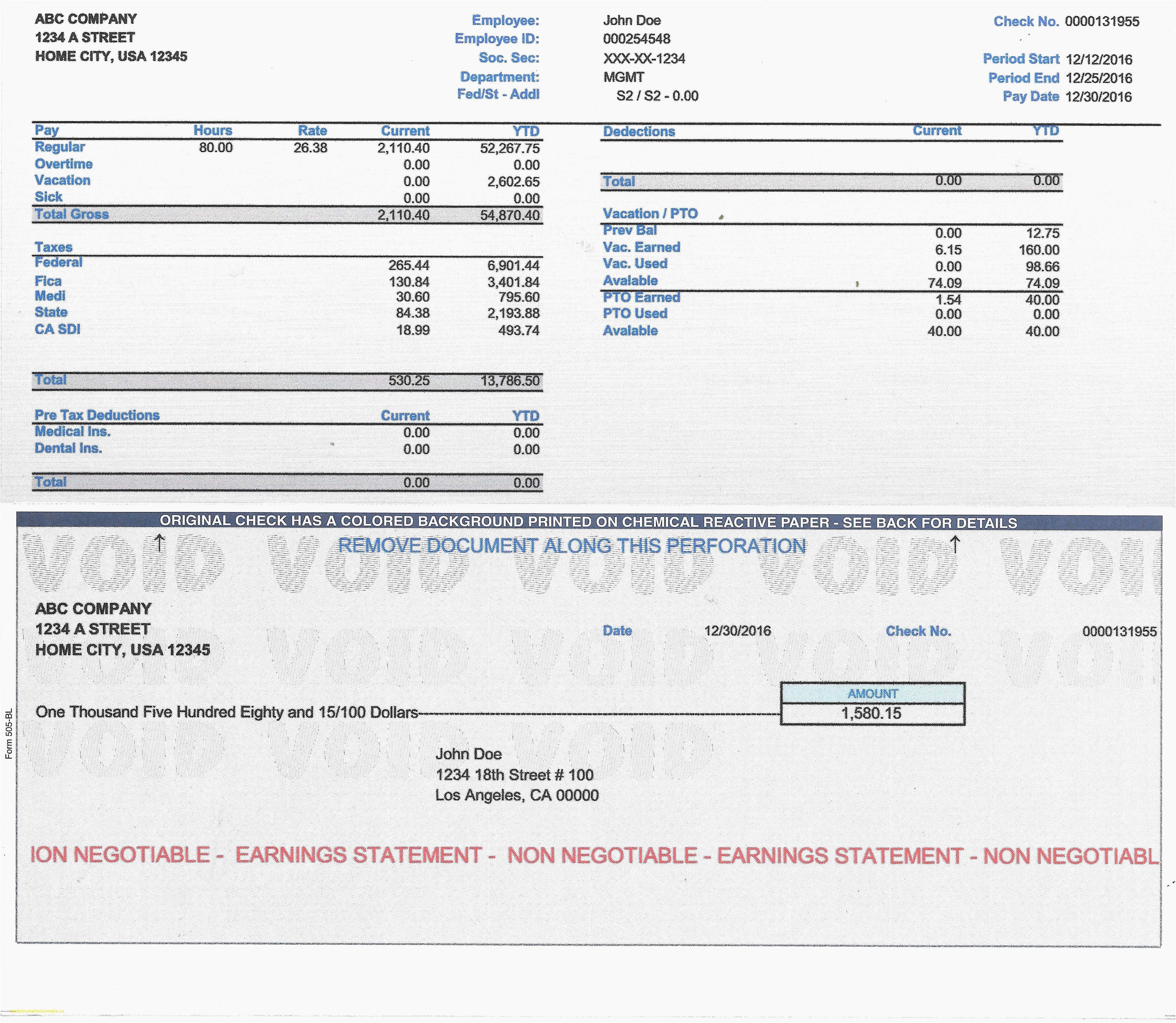 7+ free payroll checks templates | Simple Salary Slip