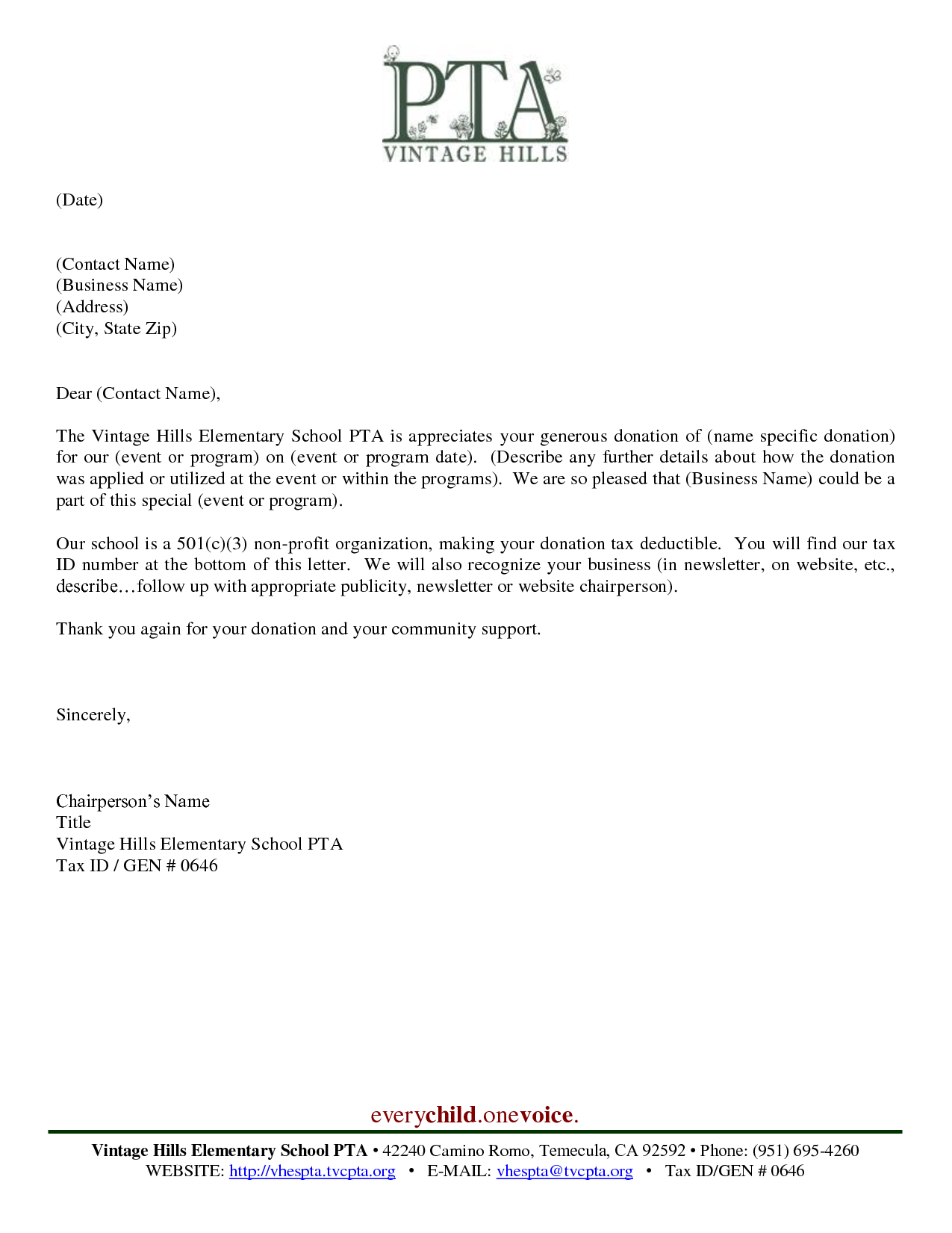 thank you letter for fundraiser   Maggi.locustdesign.co