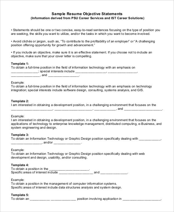 Generic Resume Template   28+ Free Word, PDF Documents Download 
