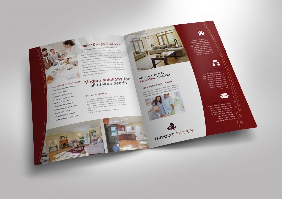 Half Fold Brochure Design   Brickhost #07519d85bc37