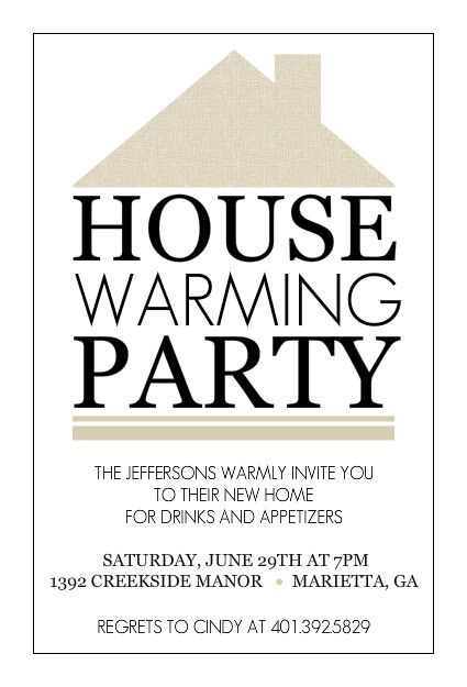 Free Housewarming Party Invitation Template Free Printable 