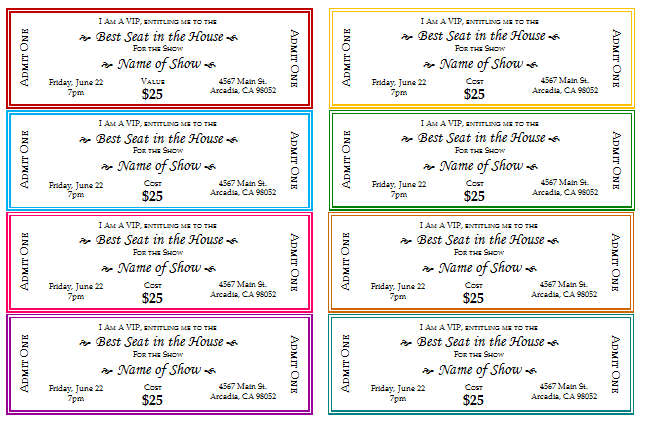 How To Make Tickets For A Fundraiser Event Ticket Templates Make 