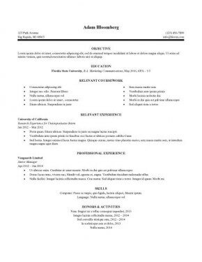Resume For Internship: 998 Samples + 15 Templates + How to Write