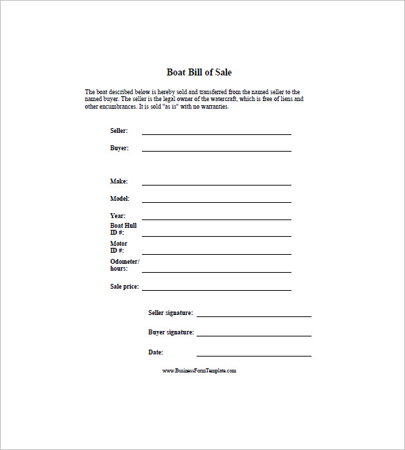 Free Tennessee Watercraft Bill of Sale Form   PDF | eForms – Free 