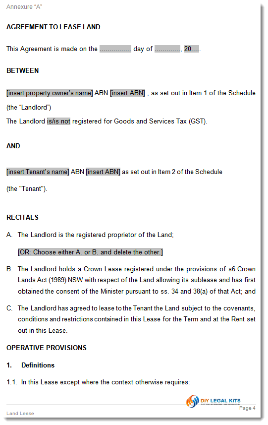 Land Contract Form   5 Free Templates in PDF, Word, Excel Download
