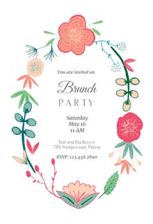 Brunch & Lunch Party Invitation Templates (Free) | Greetings Island