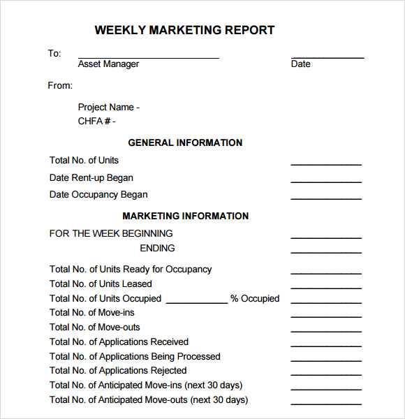 14+ Sample Marketing Report Templates | Sample Templates