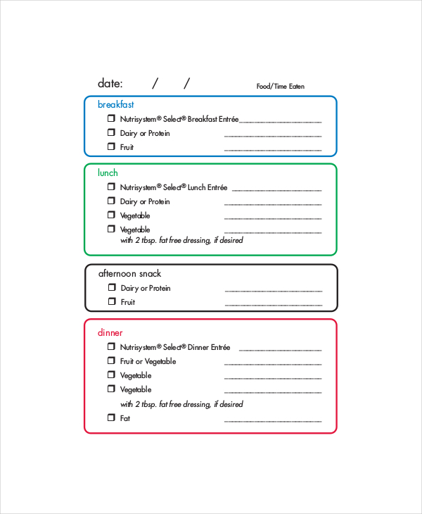 8+ Daily Meal Planner Templates   Free Sample, Example, Format 