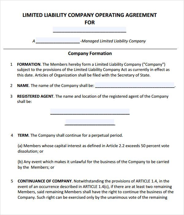 operating agreement template llc operating agreement template llc 