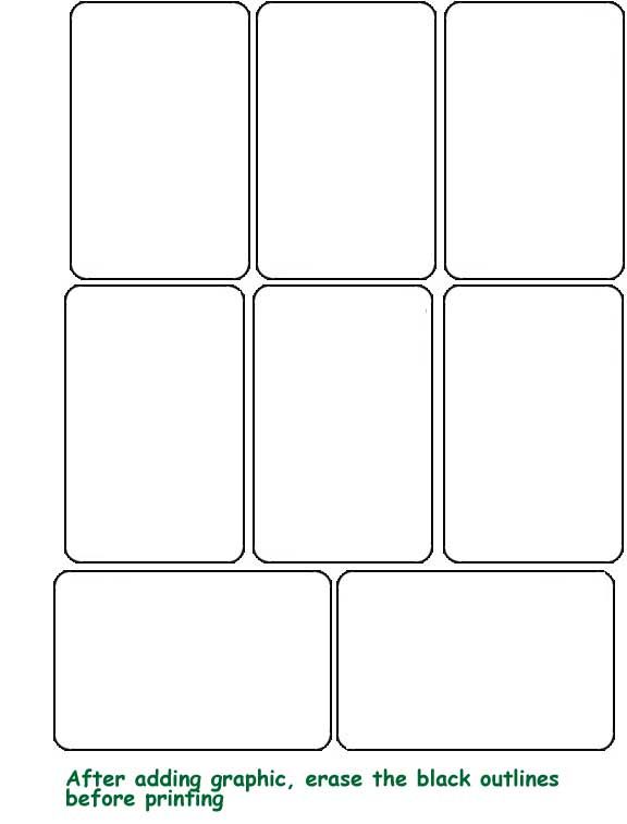 Blank Card game template by Persha Darling | Teachers Pay Teachers